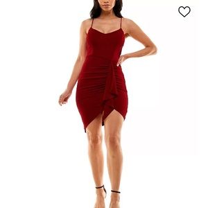Red Mini Bodycon dress. Size S.